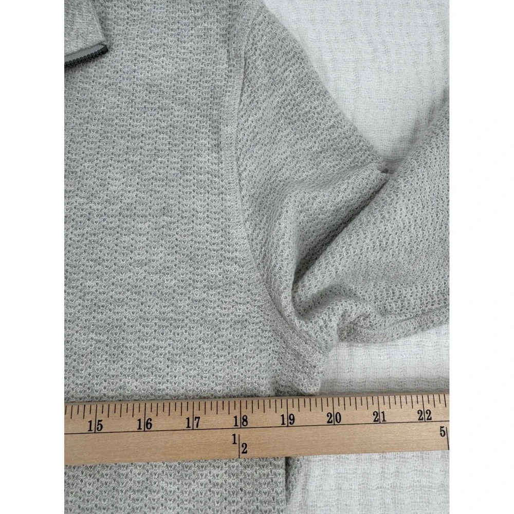 Faherty Textured Knit Quarter Zip Pullover Mens Size M 100% Good Earth Cotton